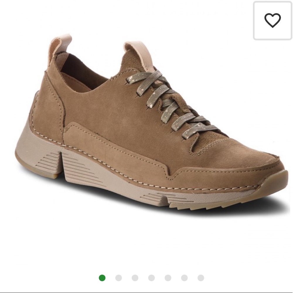 Clarks Women's Tri Free Khaki Nubuck Sneakers